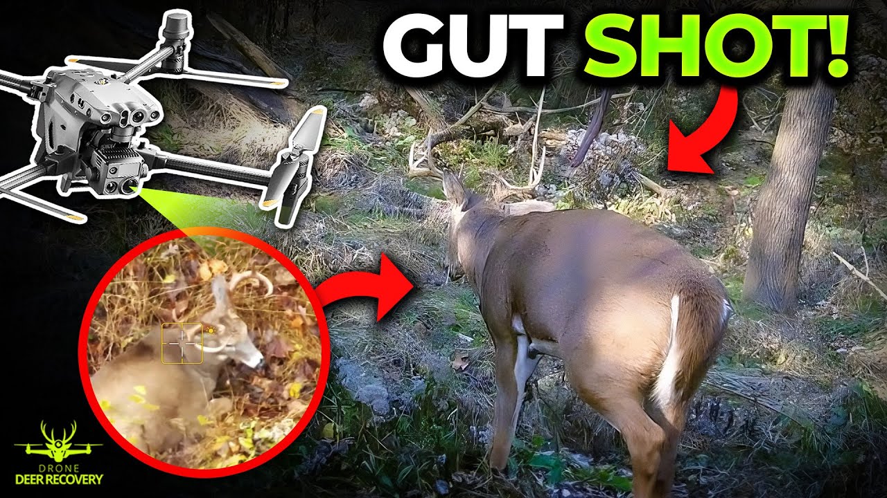 Gut Shot Buck Found Using Thermal Drone