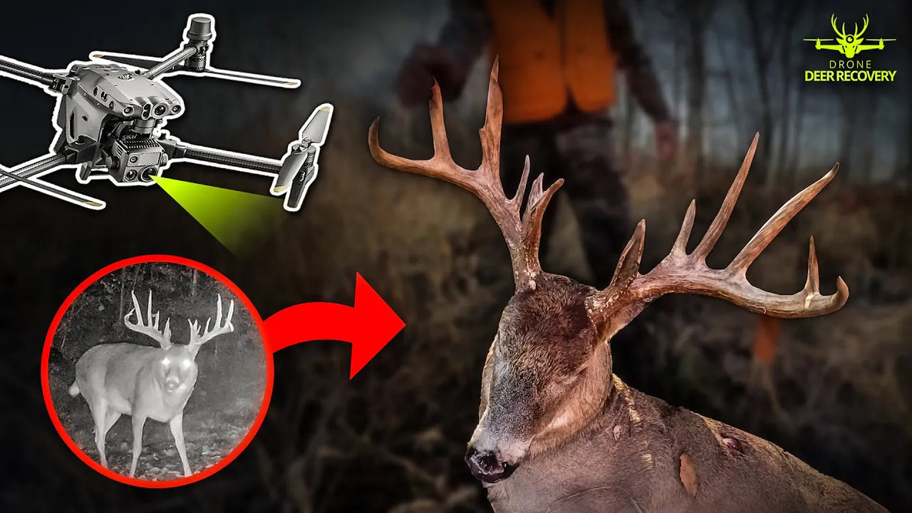 Thermal Drone Locates GIANT Buck; Drone Deer Recovery