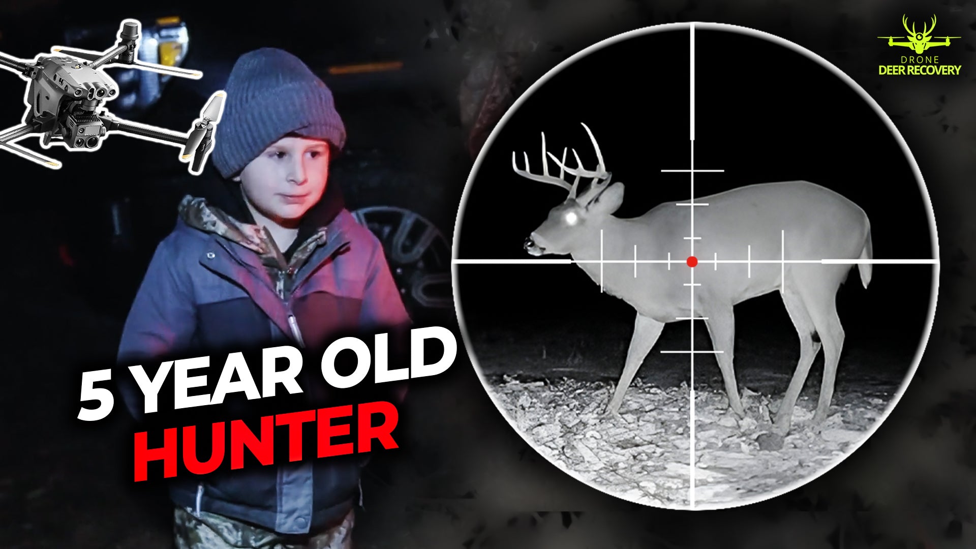 Drone Finds Buck That Was Shot by Five Year Old Hunter