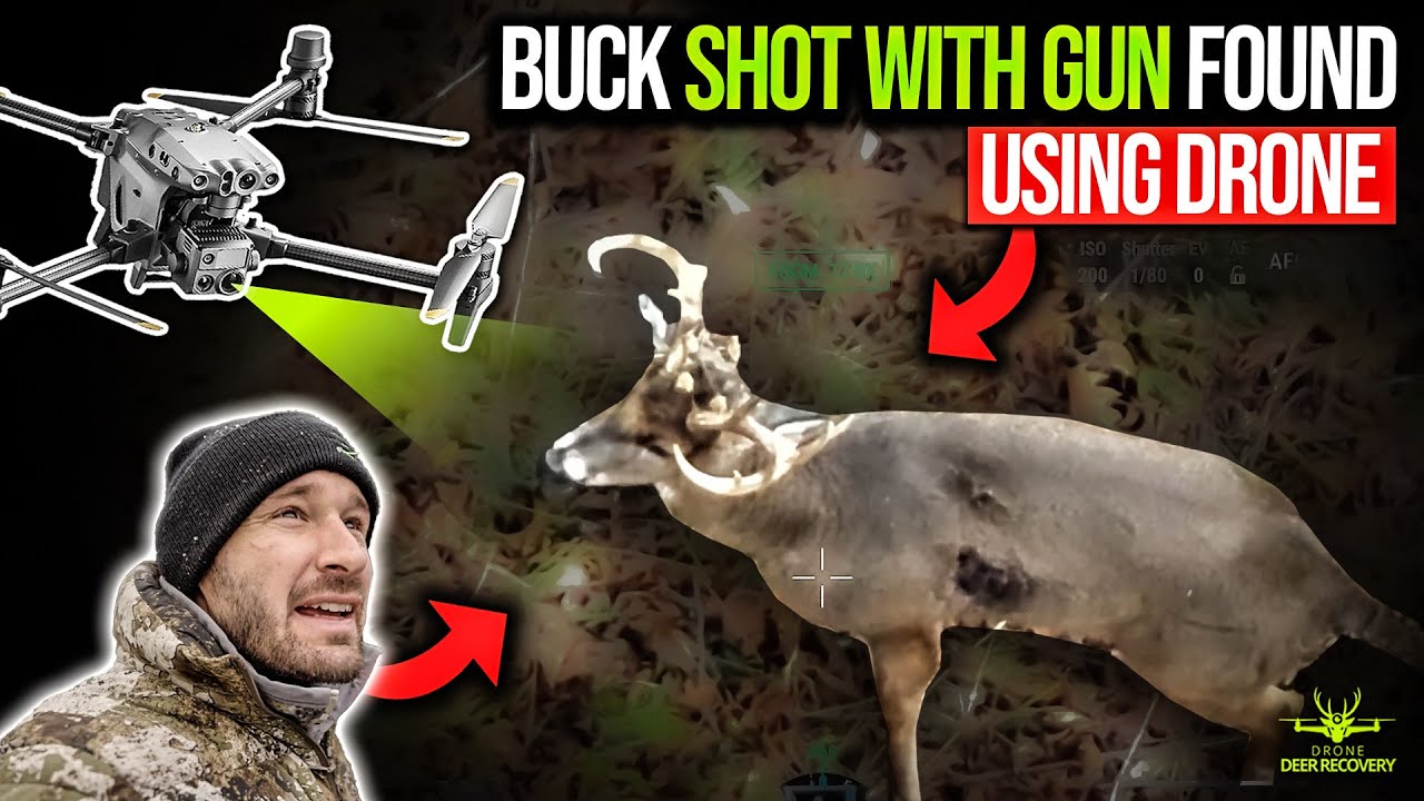 Gun Shot Buck Found, Drone Deer Recovery