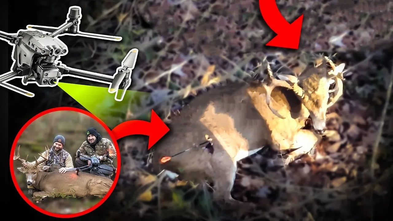 Buck Shot a bit far Back, Found with Drone Deer Recovery ￼