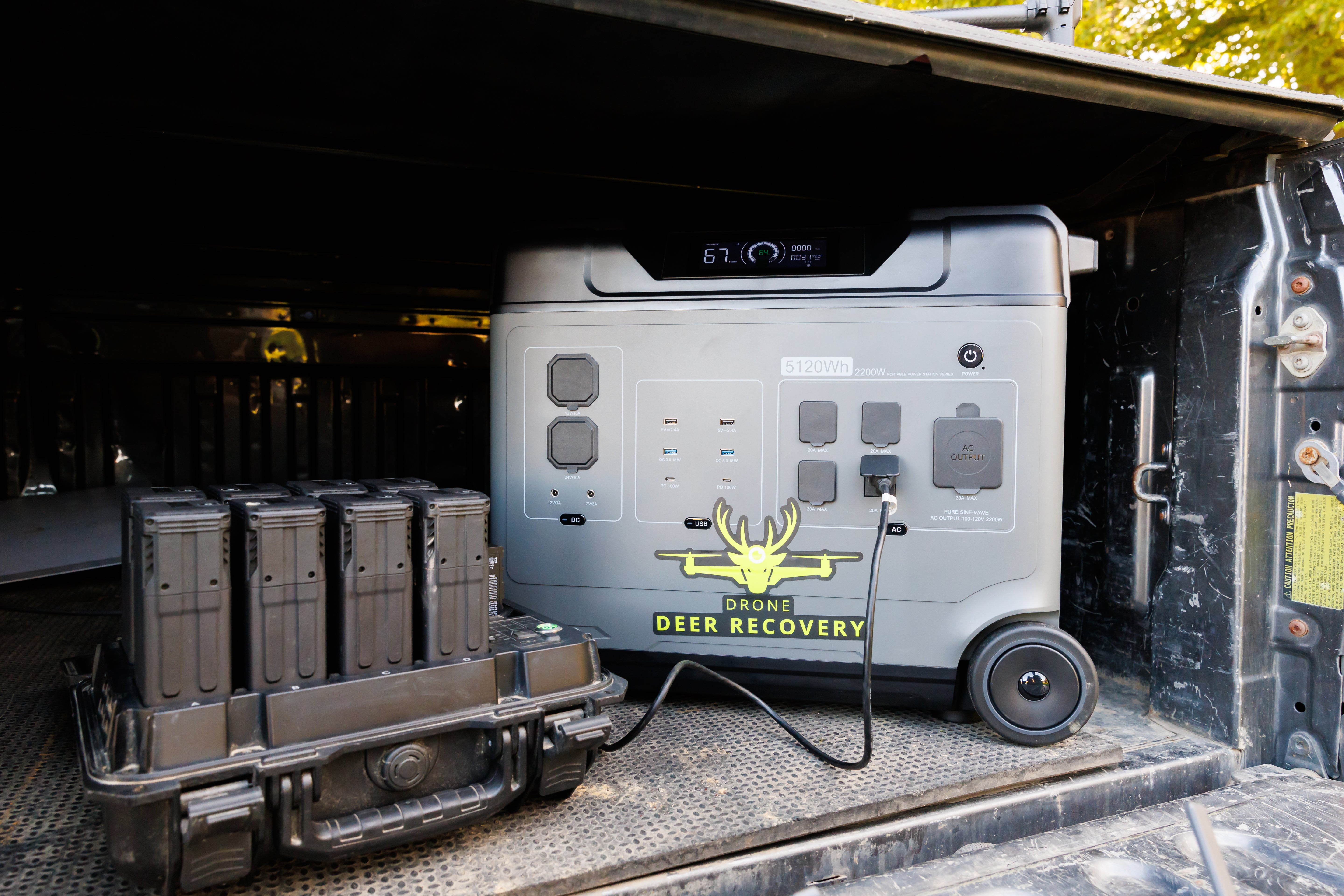 Ultimate Mobile Drone-Charging Battery Station