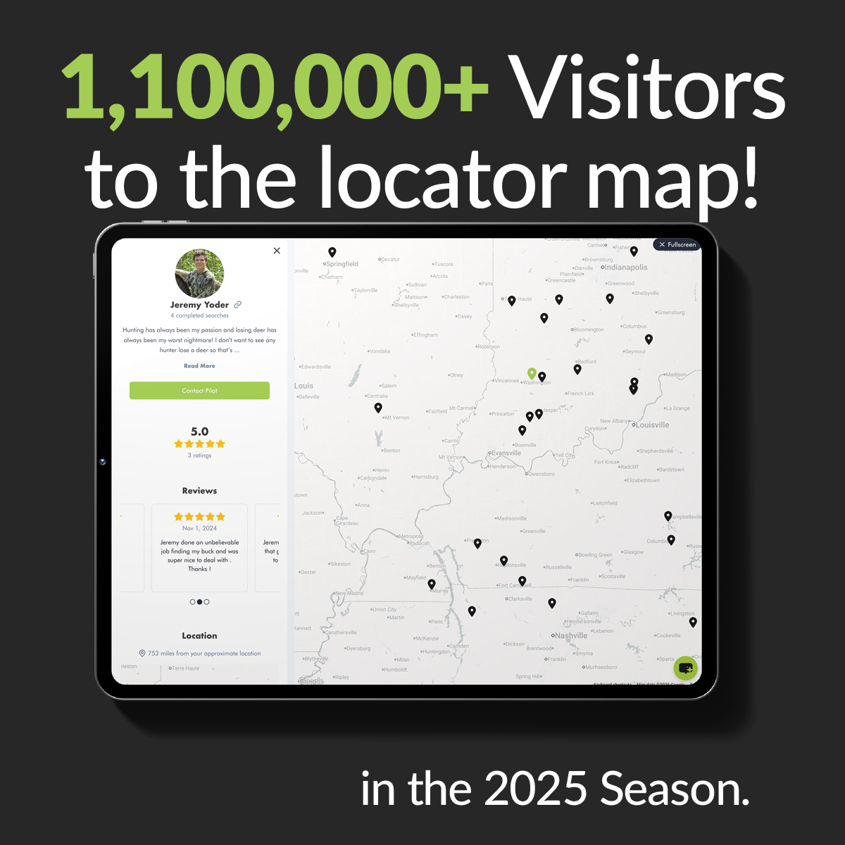 Pilot Locator Map Subscription
